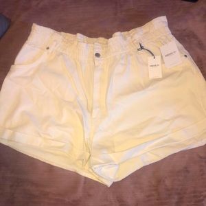 White Jean Shorts